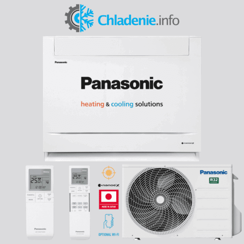 Panasonic parapetná jednotka s nanoe X, voliteľné WiFi, japonská kvalita 2,5–5 kW